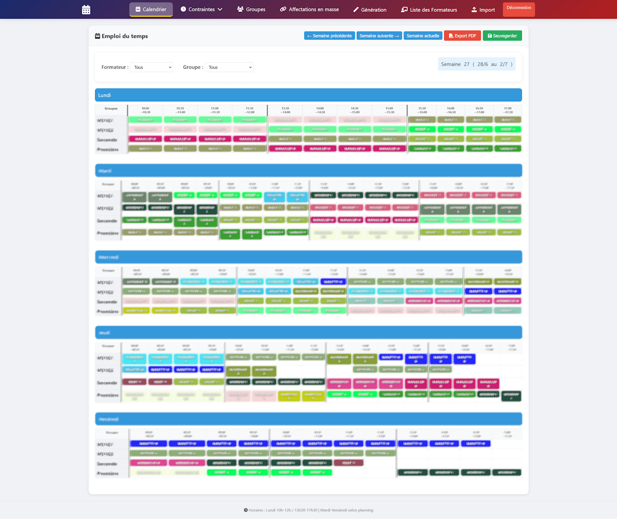 calendrier